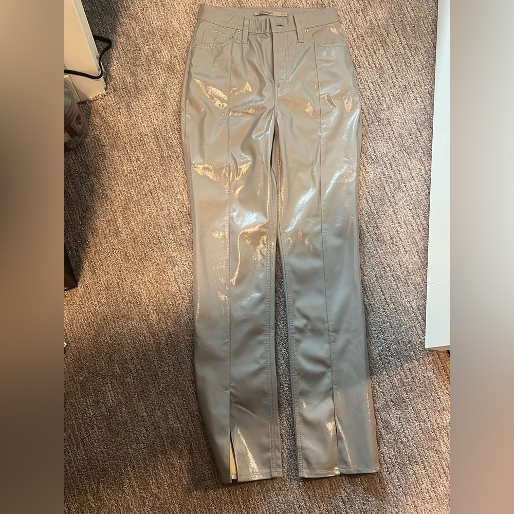 Hudson Jeans Glossy Gray Pants